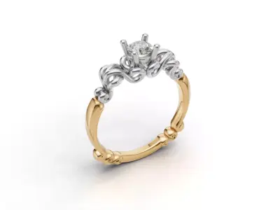 ring woman  3D print model 124