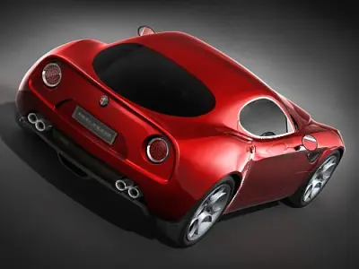 Alfa Romeo 8C Competizione MidPoly 3D model