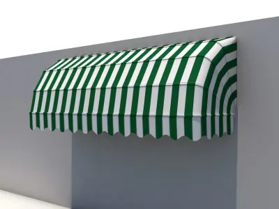 Bellows Awning Tent 3D model