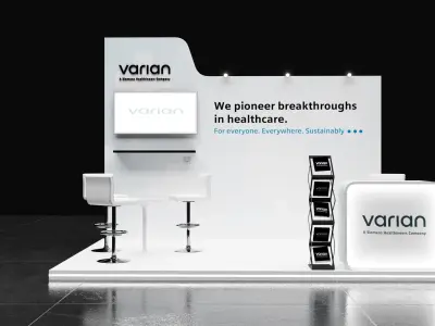 two simple of booth 3x4 and 4x4 3D model