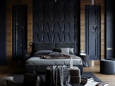 INTERIOR SCENES DESIGN PACK  30 PCS 3D model