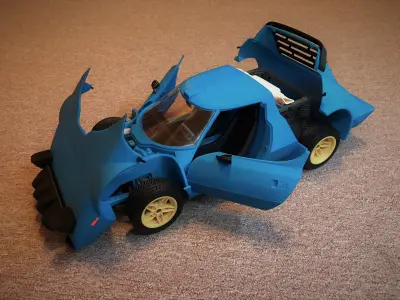 Lancia Stratos - detailed scale model kit 3D print model