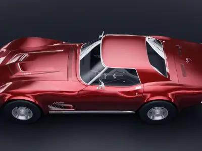 Chevrolet Corvette ZR1 1970 Low-poly 3D model