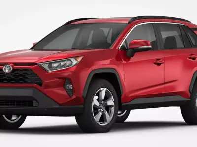 Toyota RAV4 2019 Detailed Interior 3D model