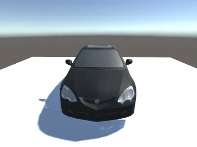 Acura RSX Optimized for mobile games Low-poly 3D model
