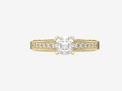 gold ring code 12 3D print model