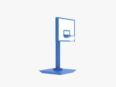 Basketball Hoop Low-poly 3D model