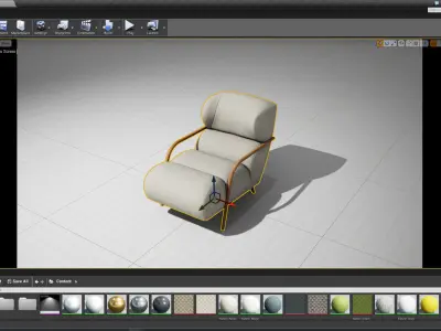 Mama with Bent Wood Arms UE4 3D model