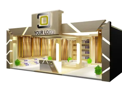  Booth Exhibition Stand a94 3D model