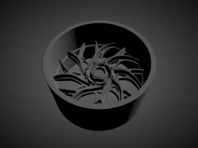 FUEL RUNNER scalable and printable rims 3D print model