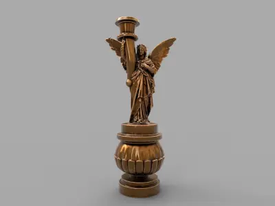 candle holder statue  3D model