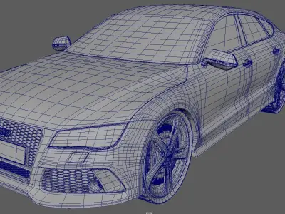 Audi RS7- MAYA - ARNOLD 3D model