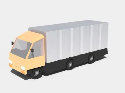 Truck B Low-poly 3D model