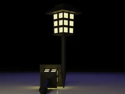 Landscape Lamp Free 3D model