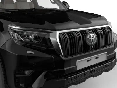 Landcruiser prado Low-poly 3D model
