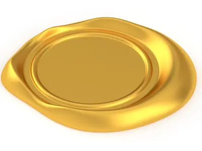 Wax seal Gold 3D model