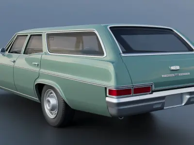 Chevrolet Impala Wagon 1966 3D print model