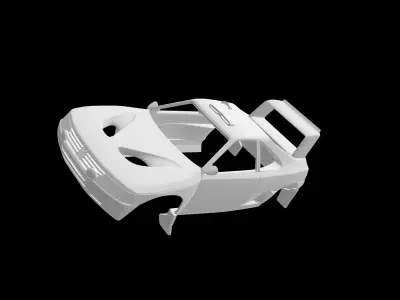 Peugeot 405 T16 3D print model