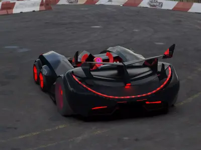 racing car  3D print model