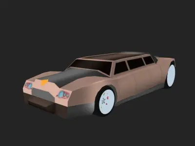 LIMOUSINE  Low-poly 3D model