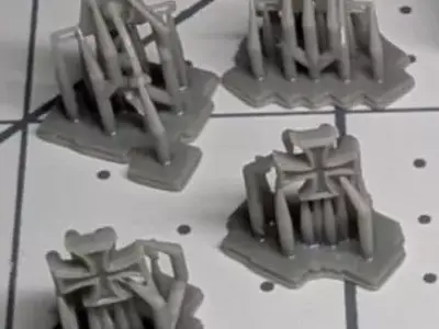 Iron Cross mirrors 3D print model