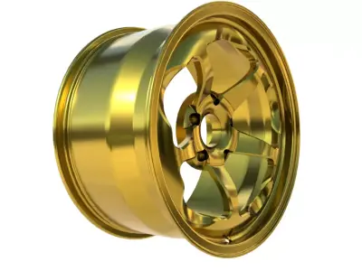 Hypercar Forged wheel Design 3D model