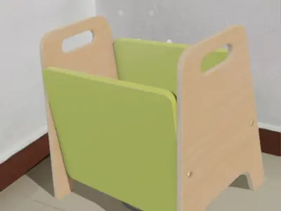 BacPiloo Green Low-poly 3D model
