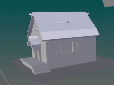Tiny House Free low-poly 3D model