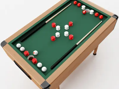 Bumper Pool Table 3D model