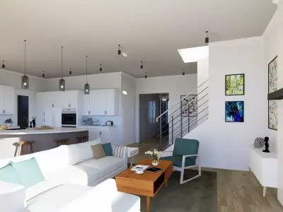 Villa House interior 3D model