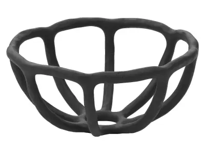 Nested clay bowl 3D model