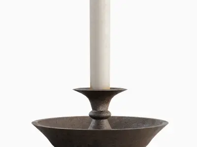 Candle Holder 02 Low-poly 3D model purchase