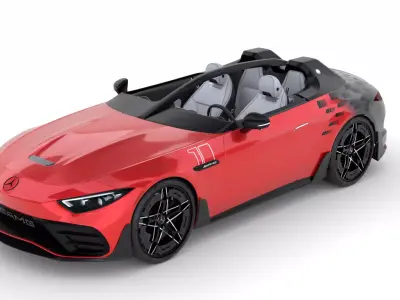Mercedes AMG pure speed concept 2025 3D model