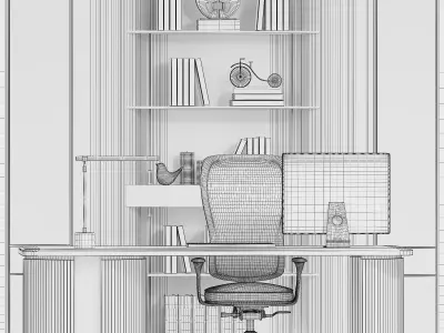office furniture 02 3D model