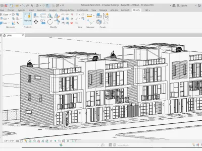Revit Building Duplex 3D model