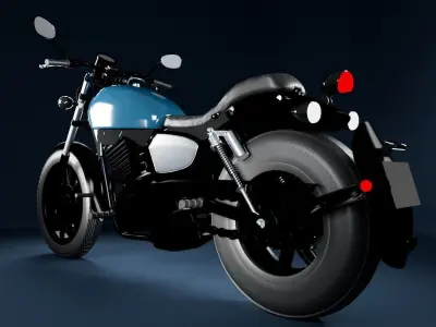 Bike Keeway K-Light Low-poly 3D model