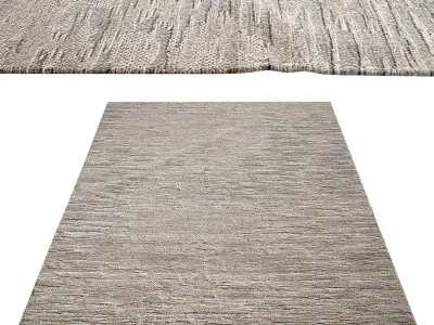 CALDERA HAND-KNOTTED WOOL RUG Low poly Low-poly 3D model