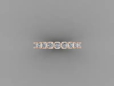 Solitaire Ring SR7 Version 1 3D model