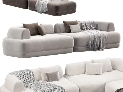 BUMPER Sectional sofa 3D model purchase
