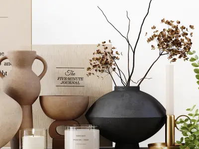 Decorative Set 163 Low-poly 3D model