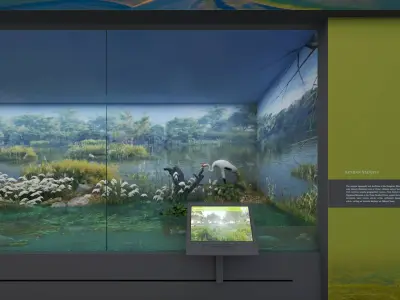 Natural Museum Low-poly 3D model