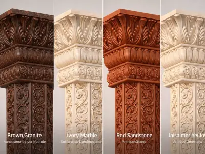 Floristha Corinthian Stone Support 3D print model