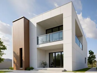 modern wood house pack Vol 1 Low-poly 3D model