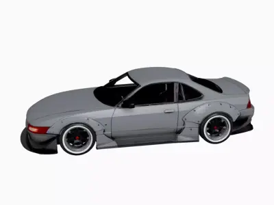 Track Inspired Urban Sports Car High Performance Design 3D model