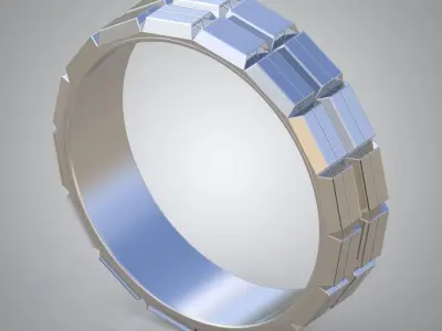 Diamond ring 0556 3D printable model Free 3D print model