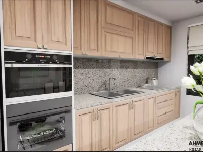 3d  House Model Architecture Interactive Model Low-poly 3D model