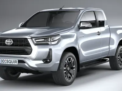 Toyota Hilux Xtra Cab 2021 3D model