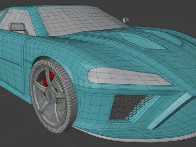 Super car 3D model