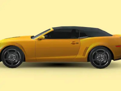 Chevrolet Camaro Convertible 2014 Low-poly 3D model