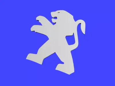 peugeot LOGO 3D model
